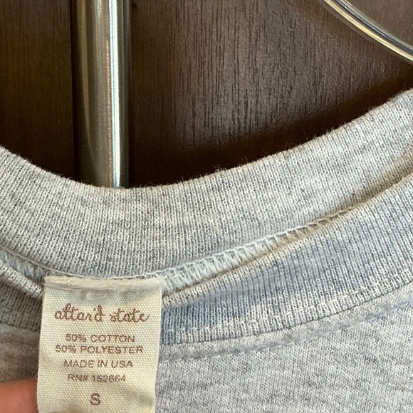 Altar'd State Gray Smiley Face Sweater - Picture 2 of 3